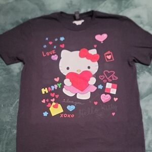 Hello Kitty Black Kids T-Shirt